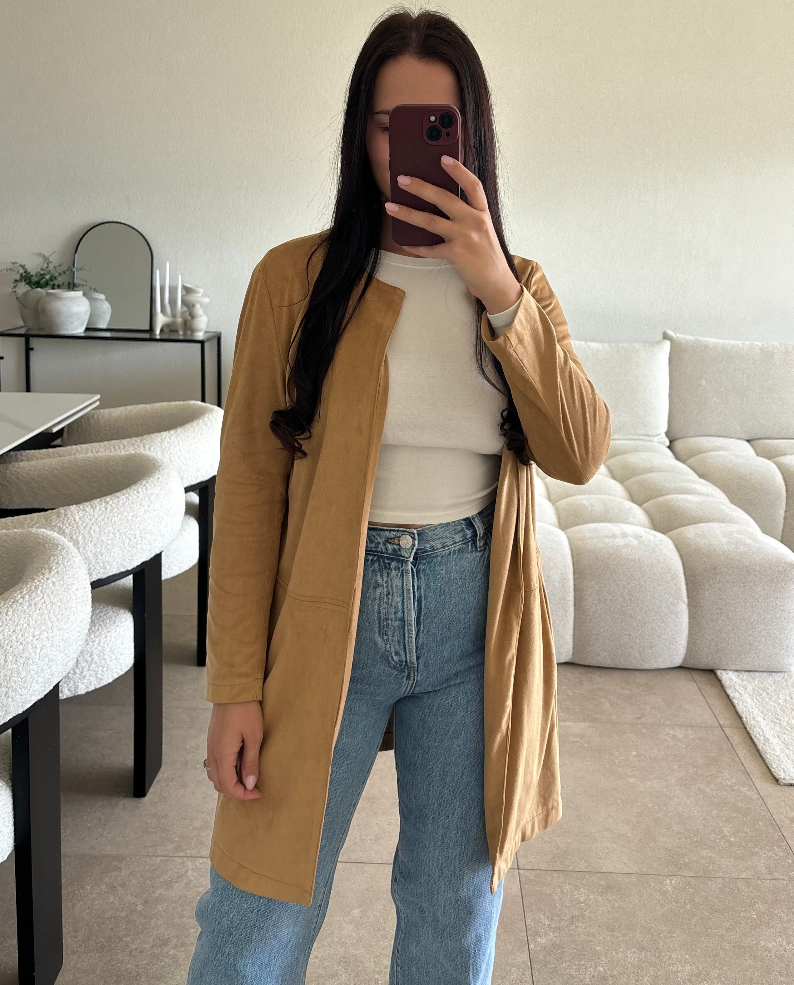Veste en daim taille S/M