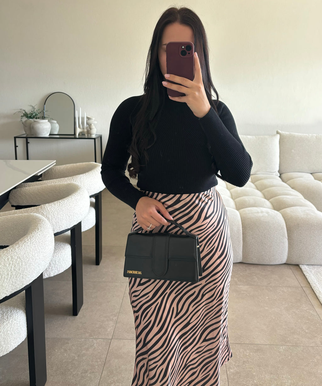 Jupe satinée taille S