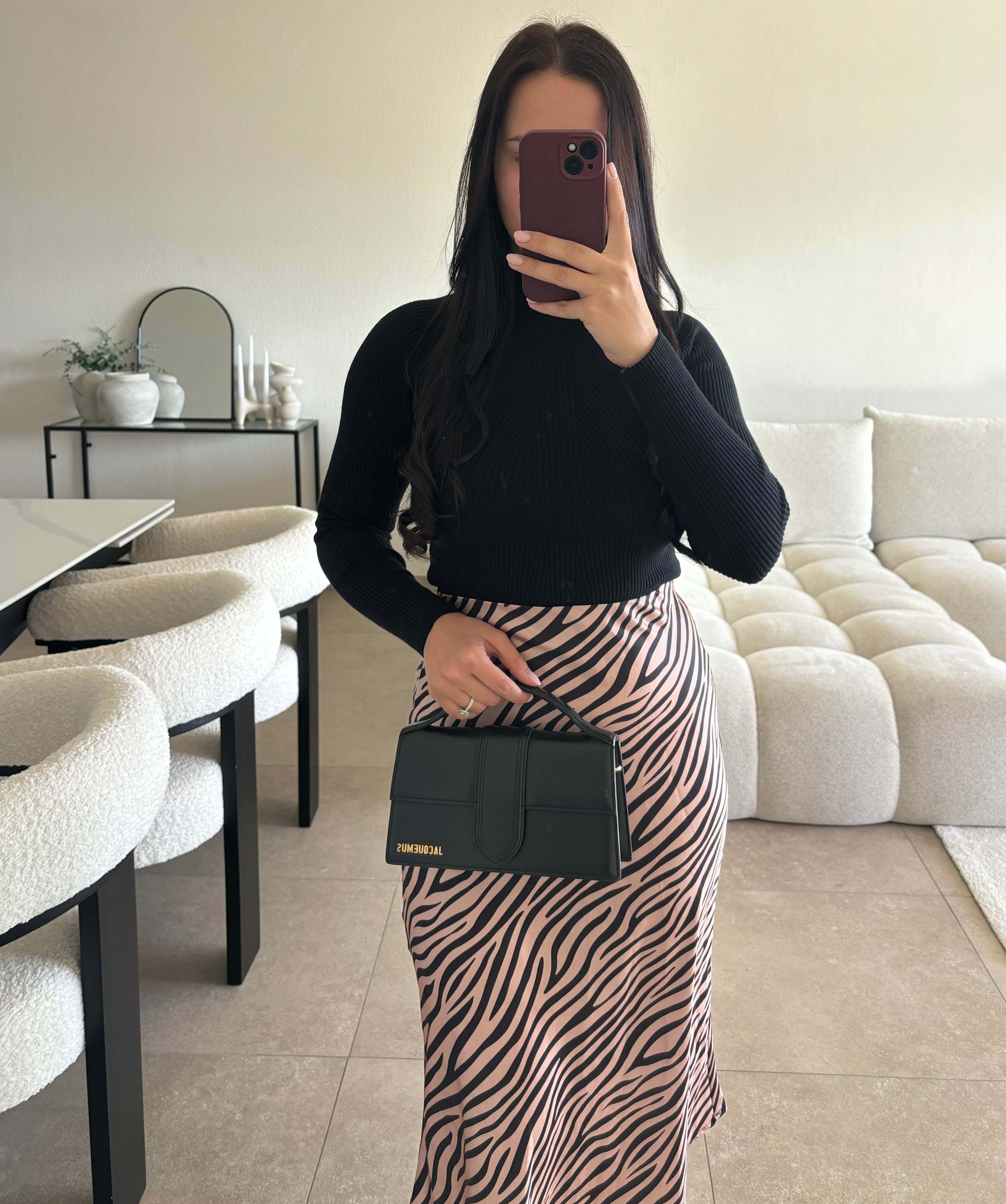 Jupe satinée taille S