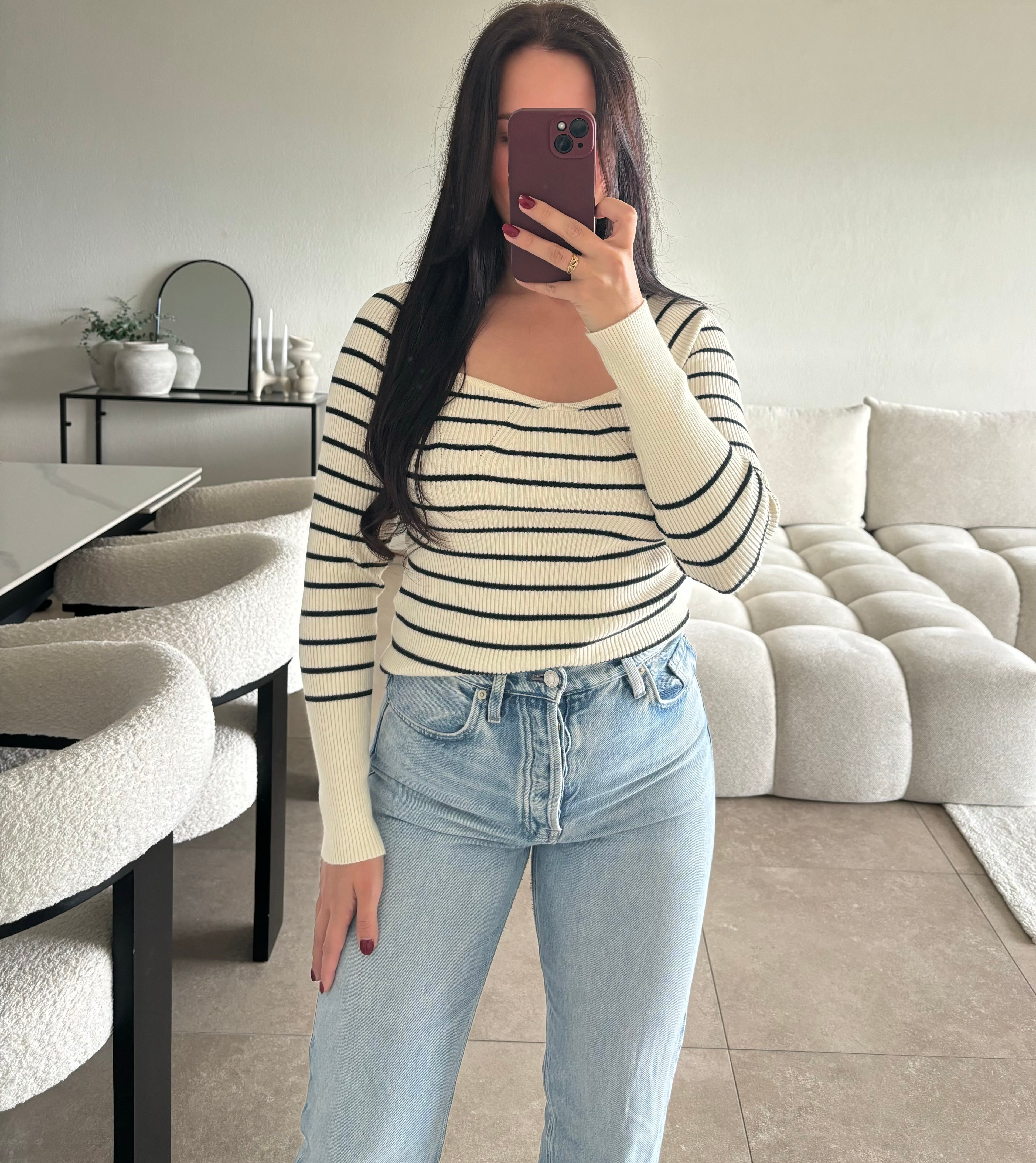Pull rayé taille S/M