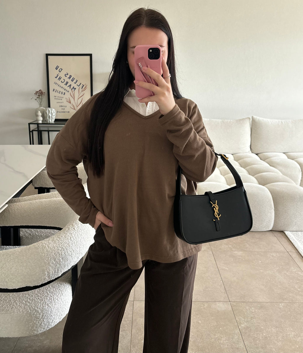 Pull brun taille M/L