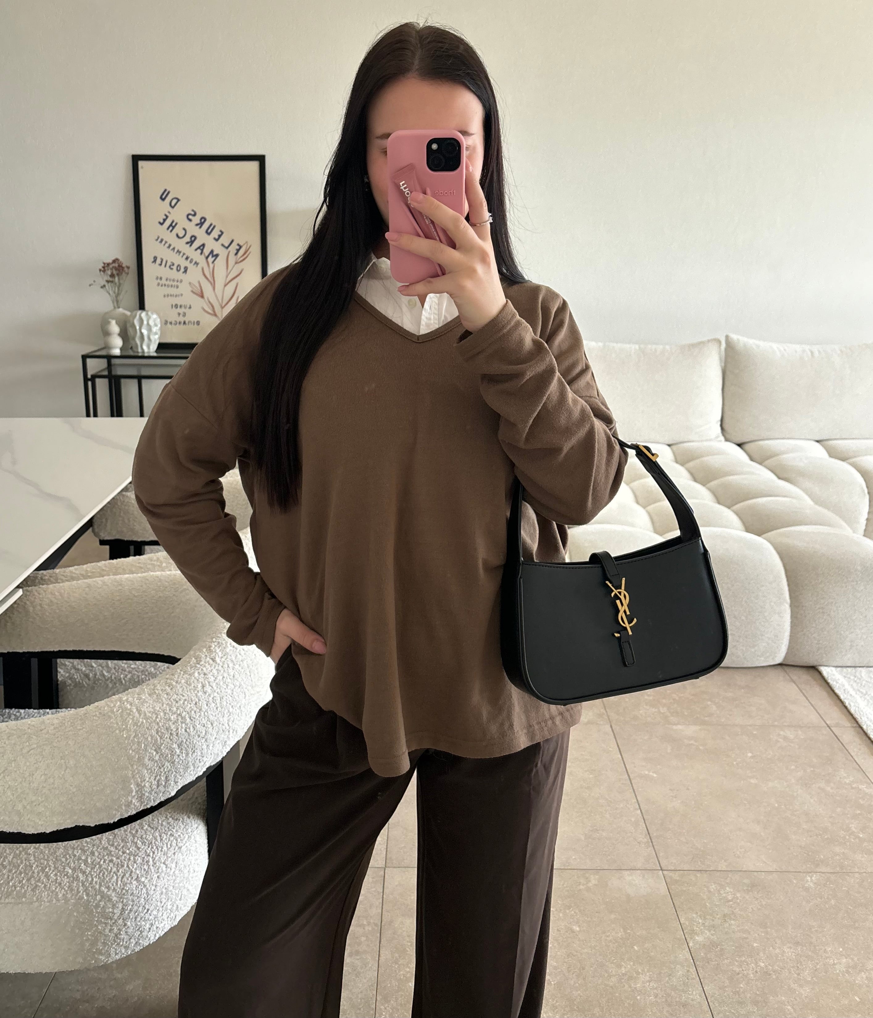 Pull brun taille M/L