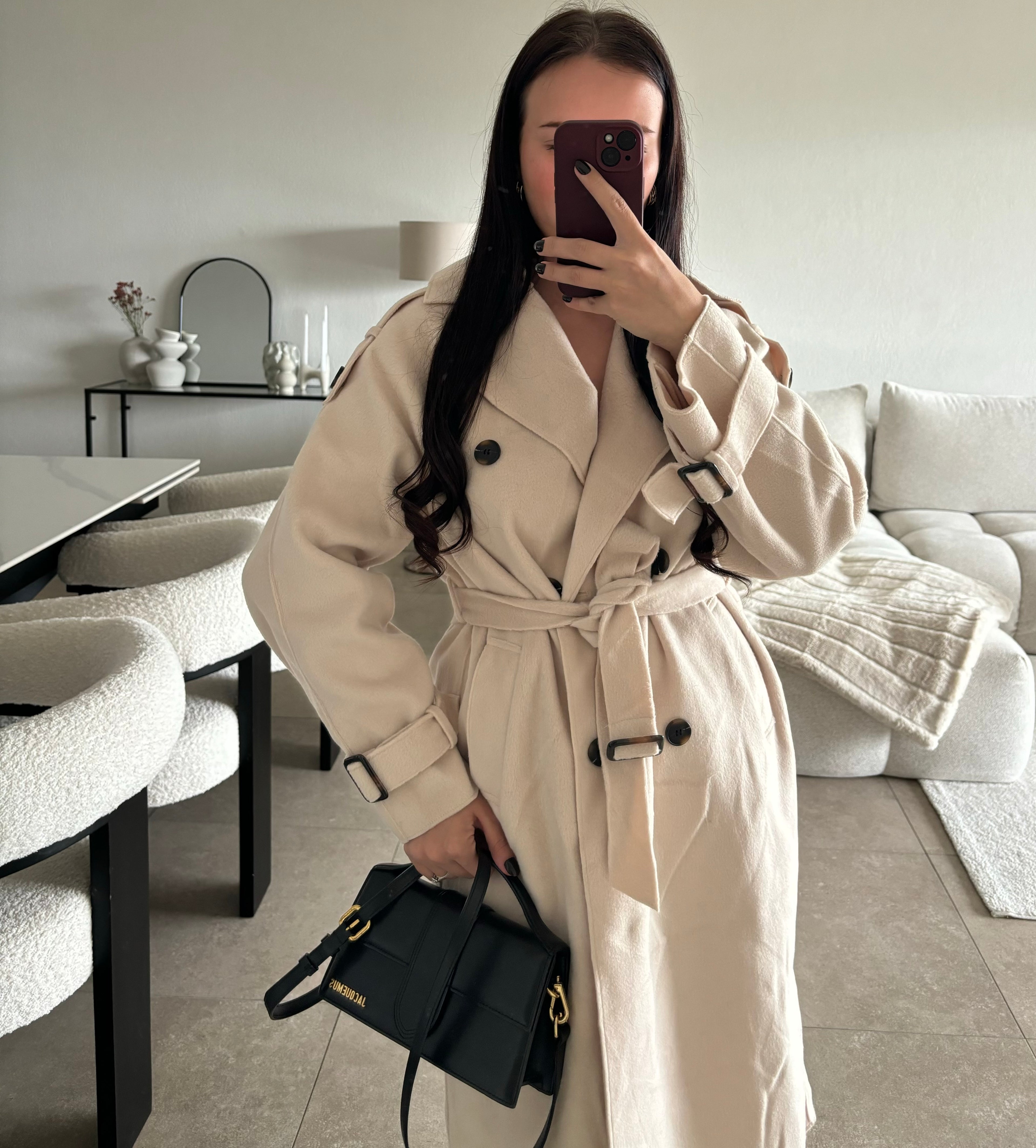 Manteau avec ceinture taille S/M