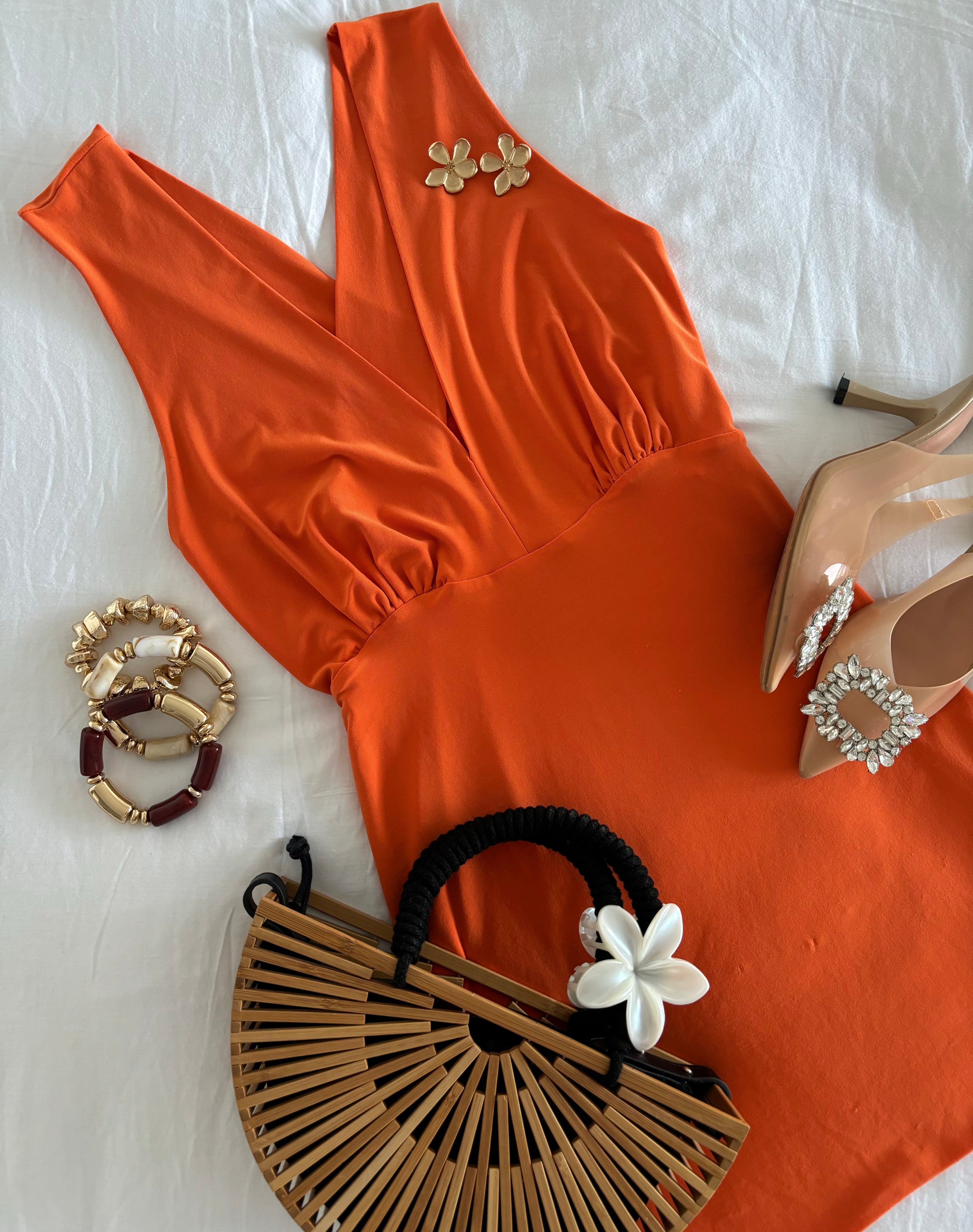 Robe avec dos croisé taille M