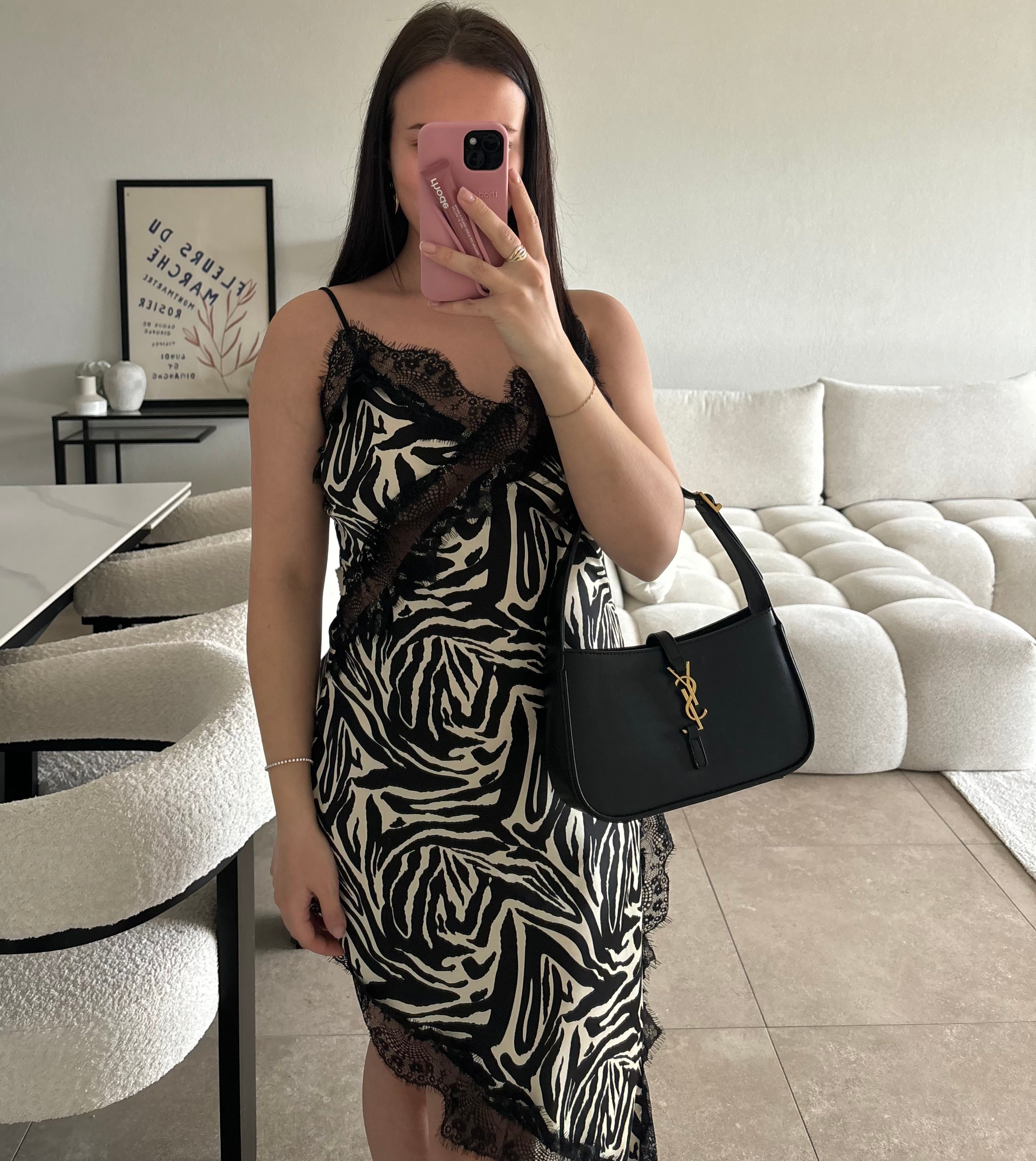 Robe satinée taille unique