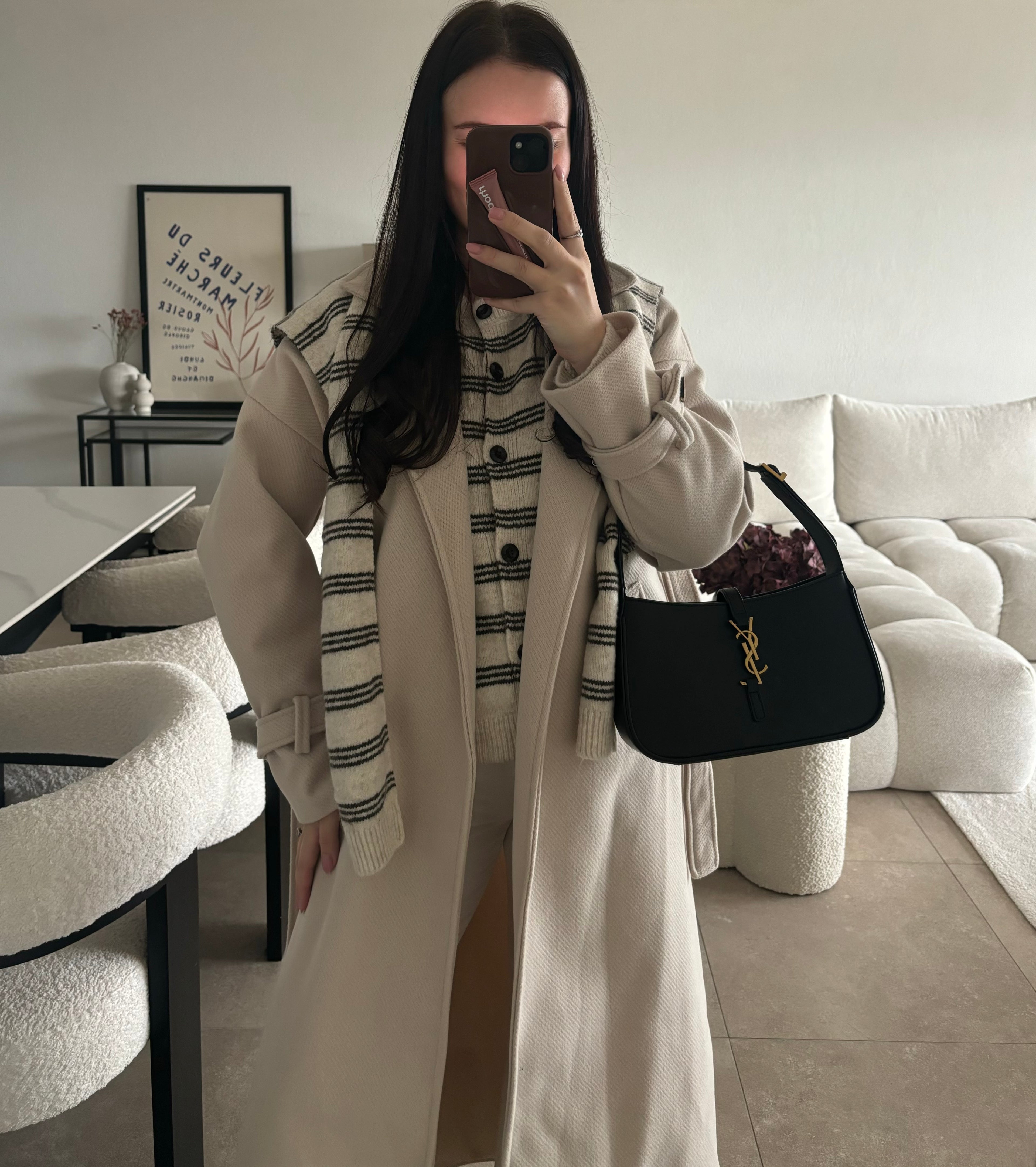 Manteau beige taille unique