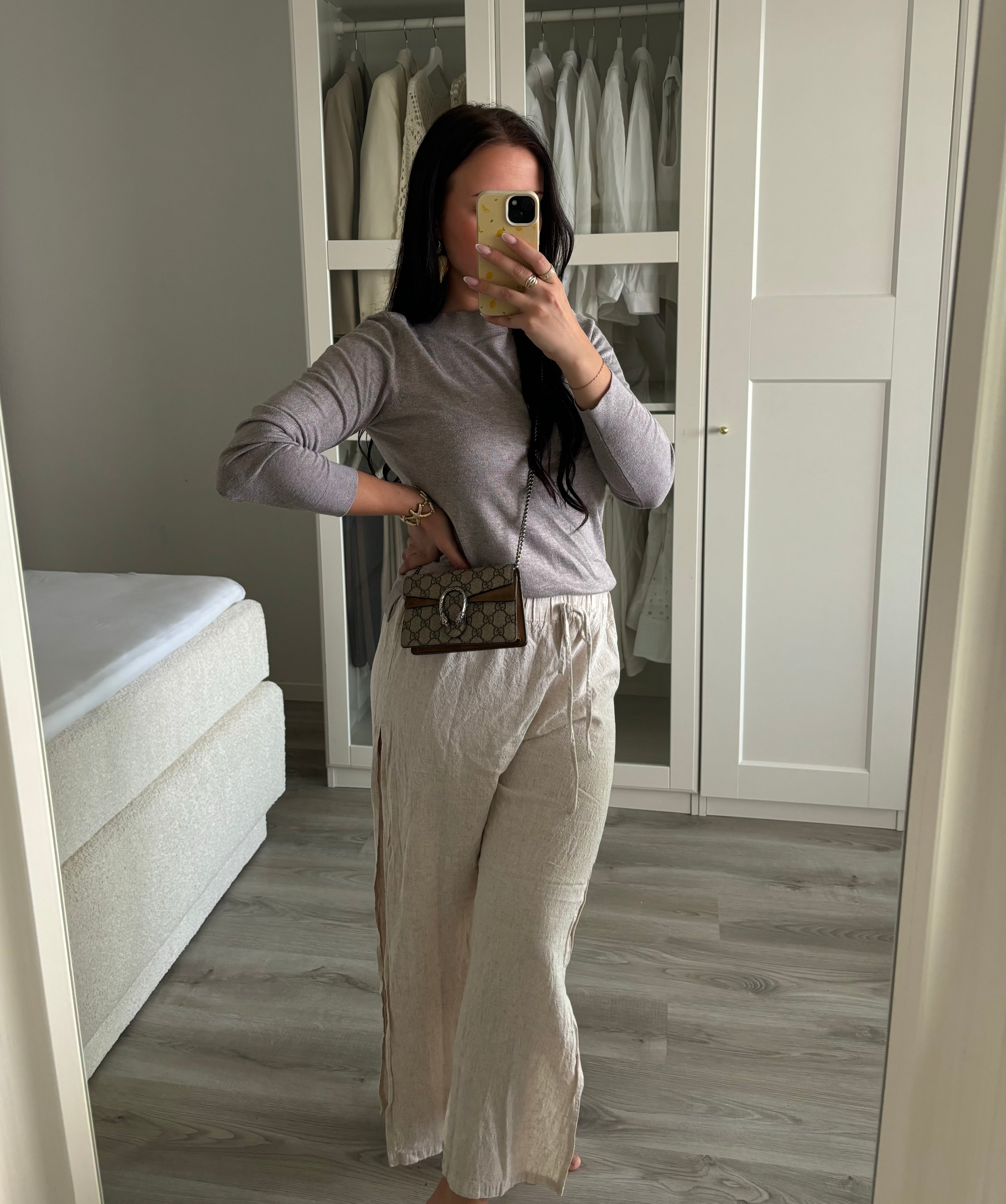 Pantalon léger avec fentes taille M
