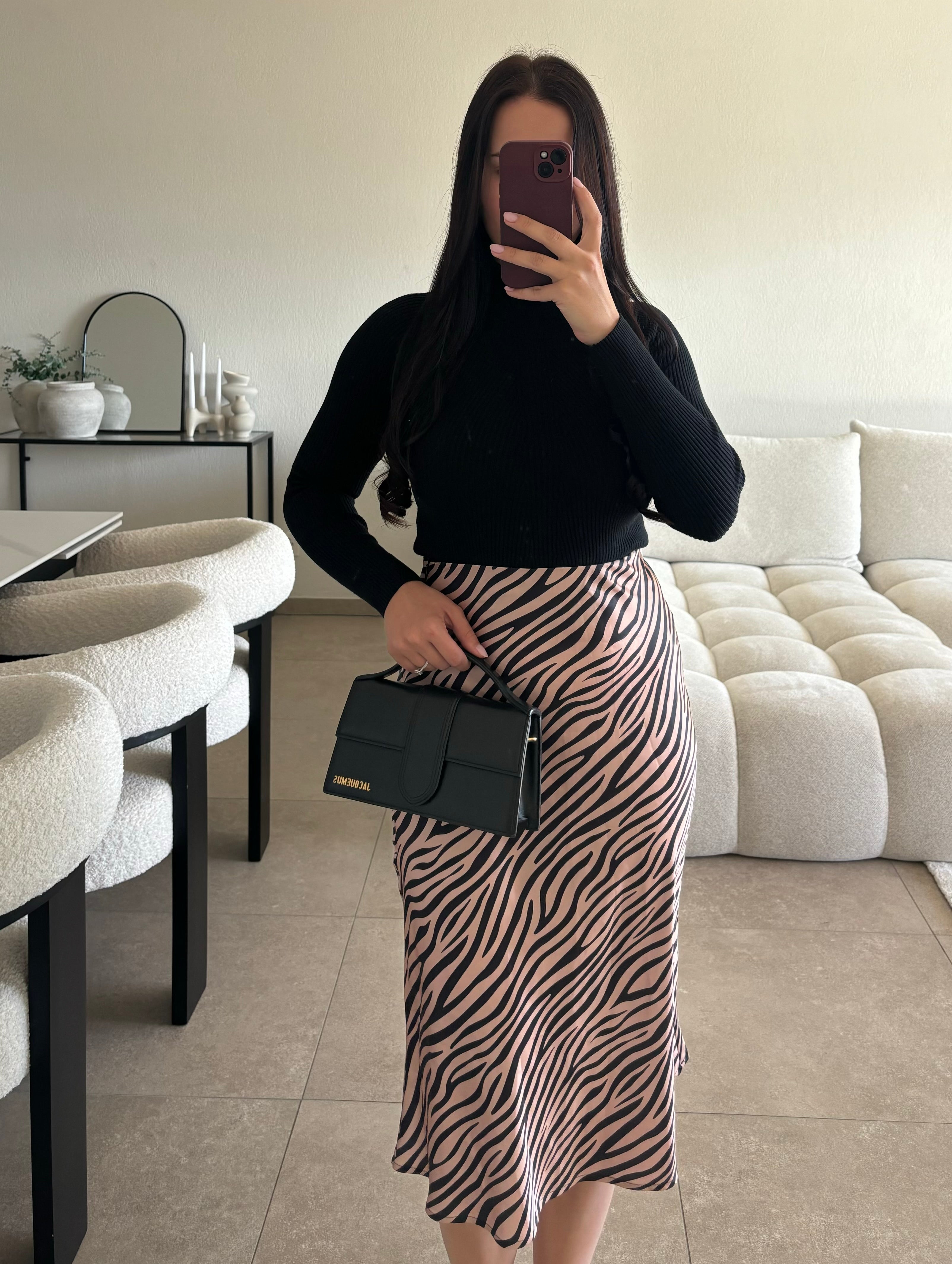 Jupe satinée taille S