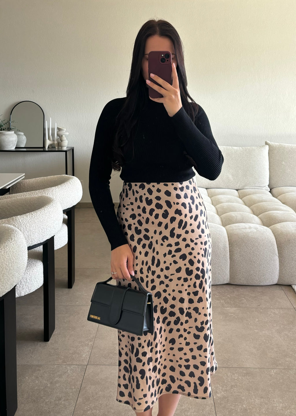 Jupe satinée taille M