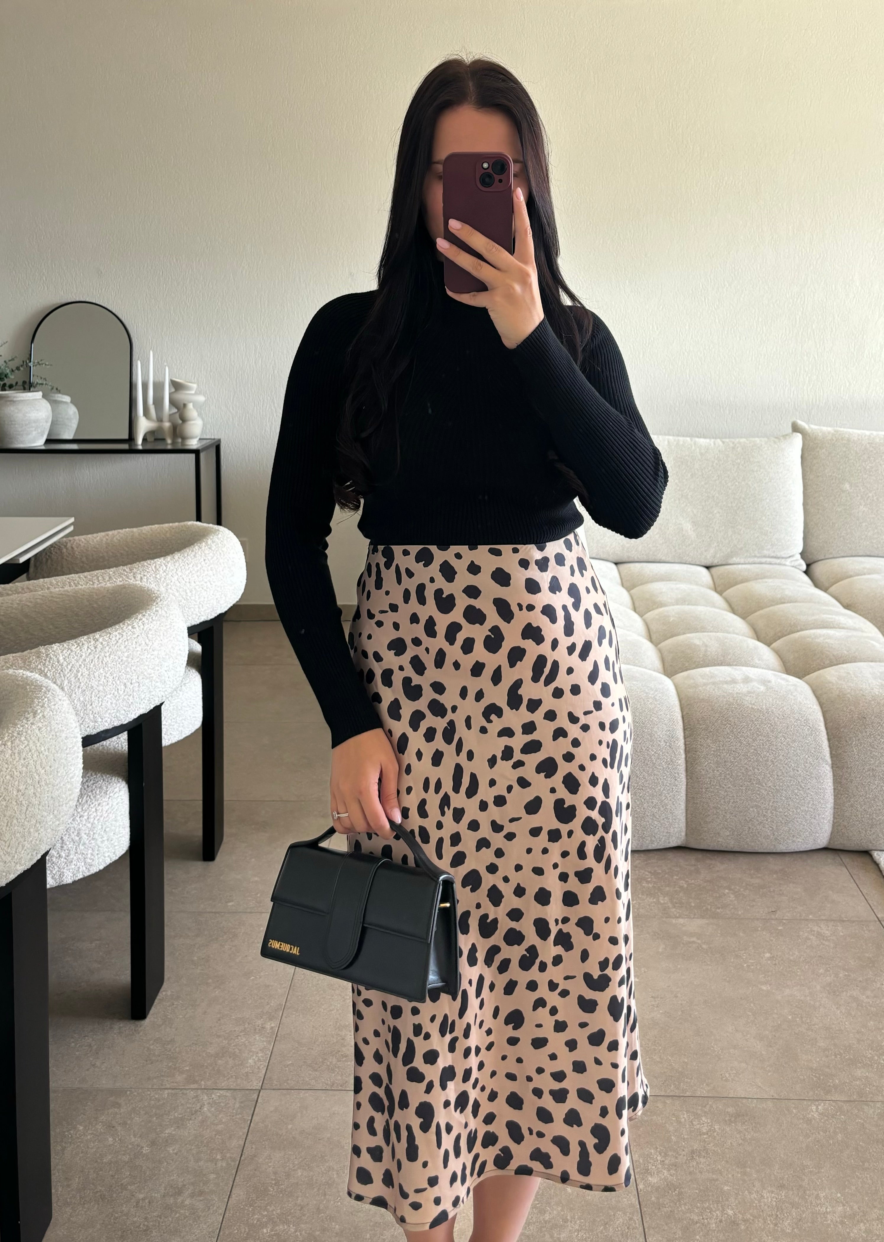Jupe satinée taille M