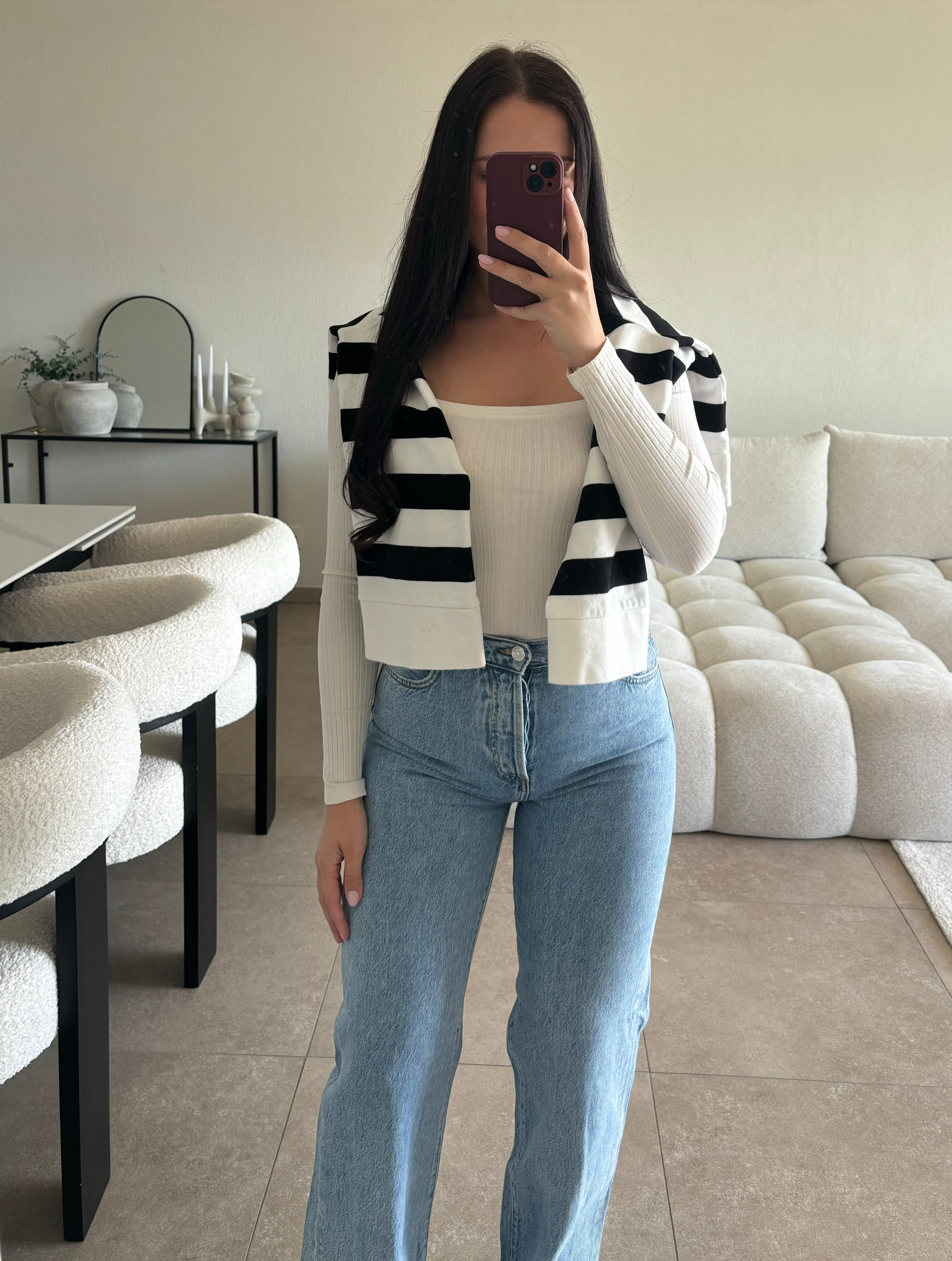 Pull rayé taille S/M