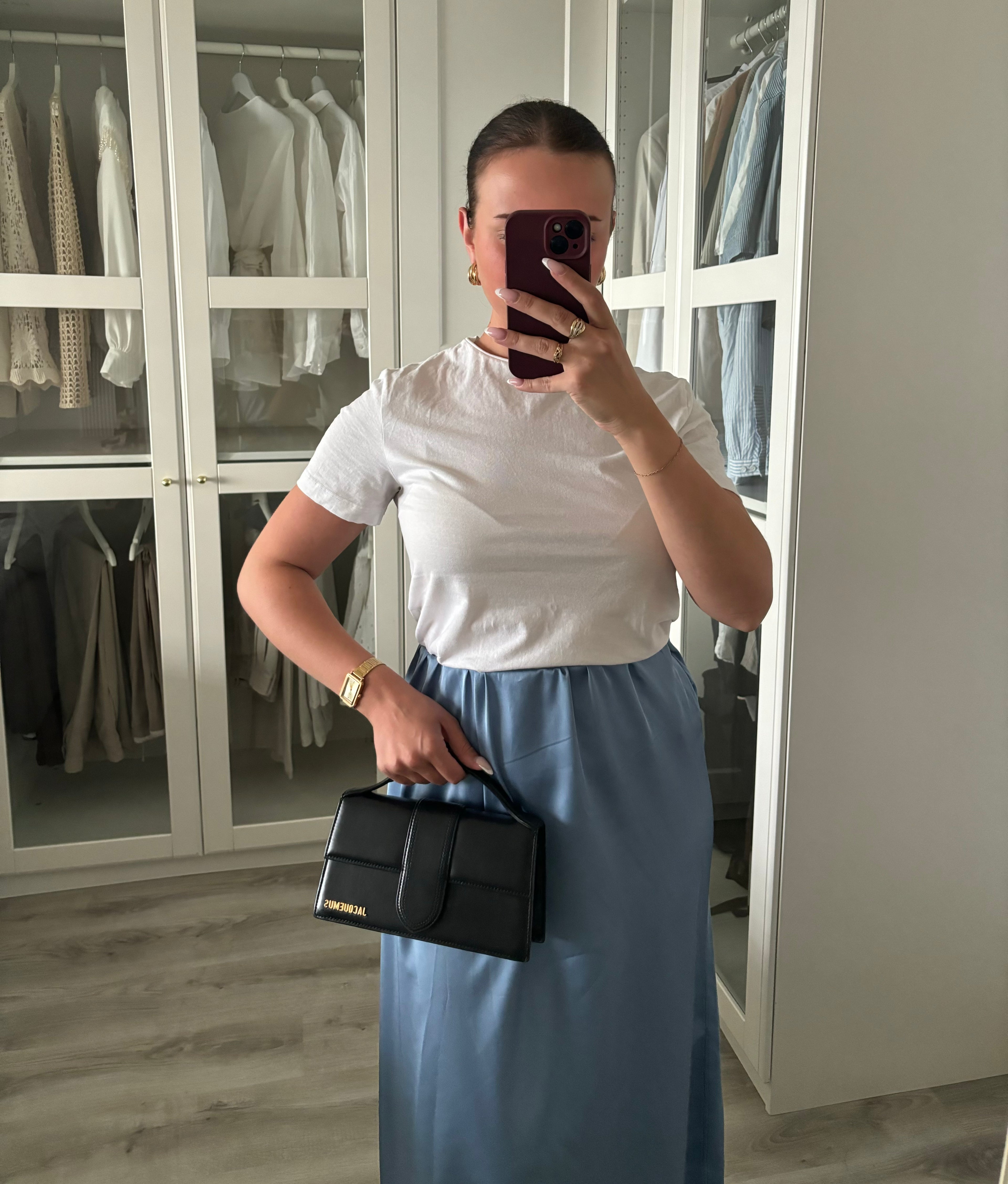 Jupe satinée taille S/M