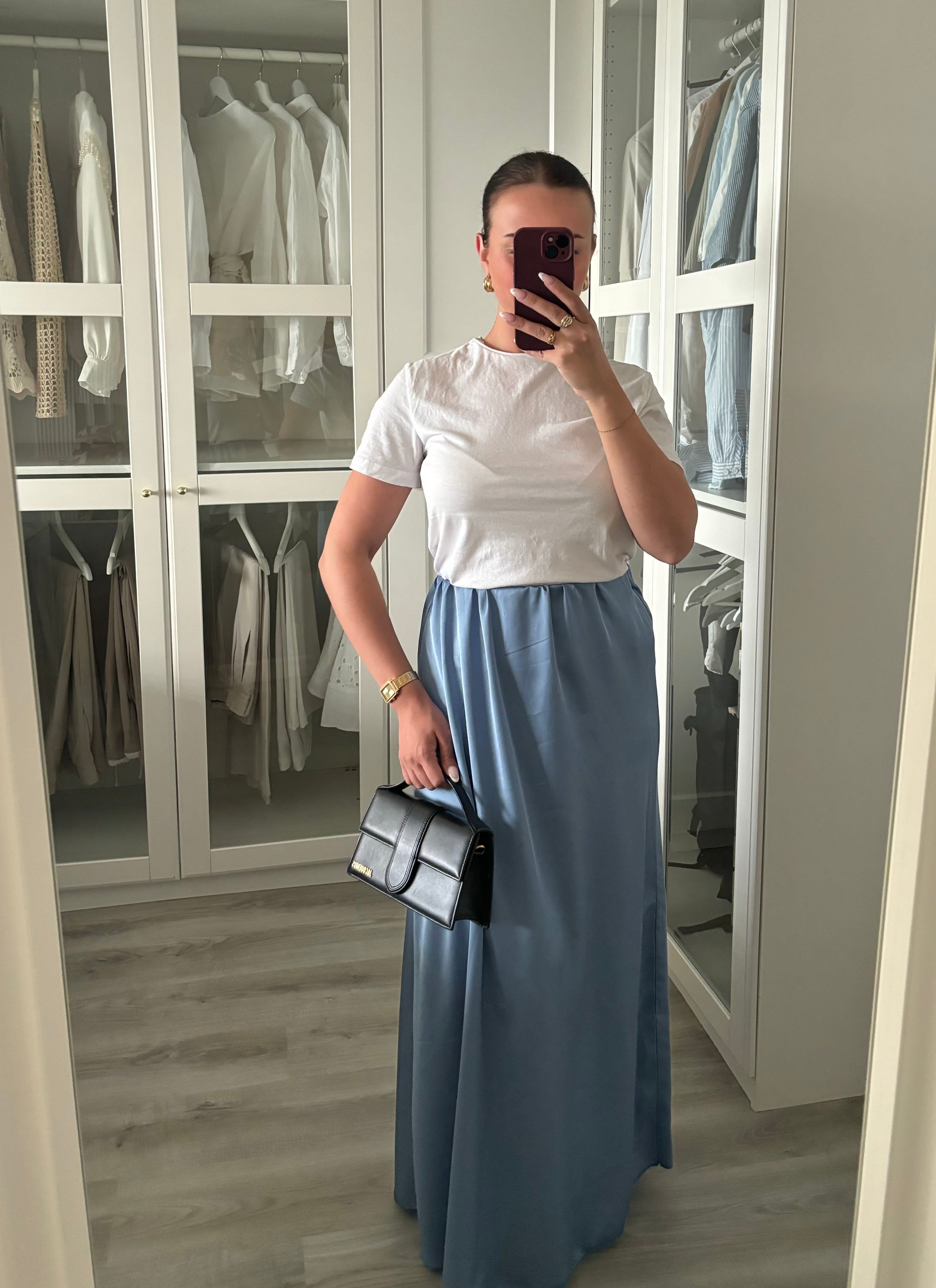 Jupe satinée taille S/M