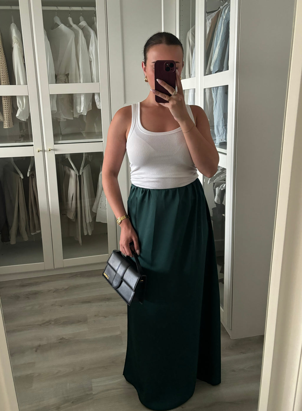 Jupe satinée taille S/M