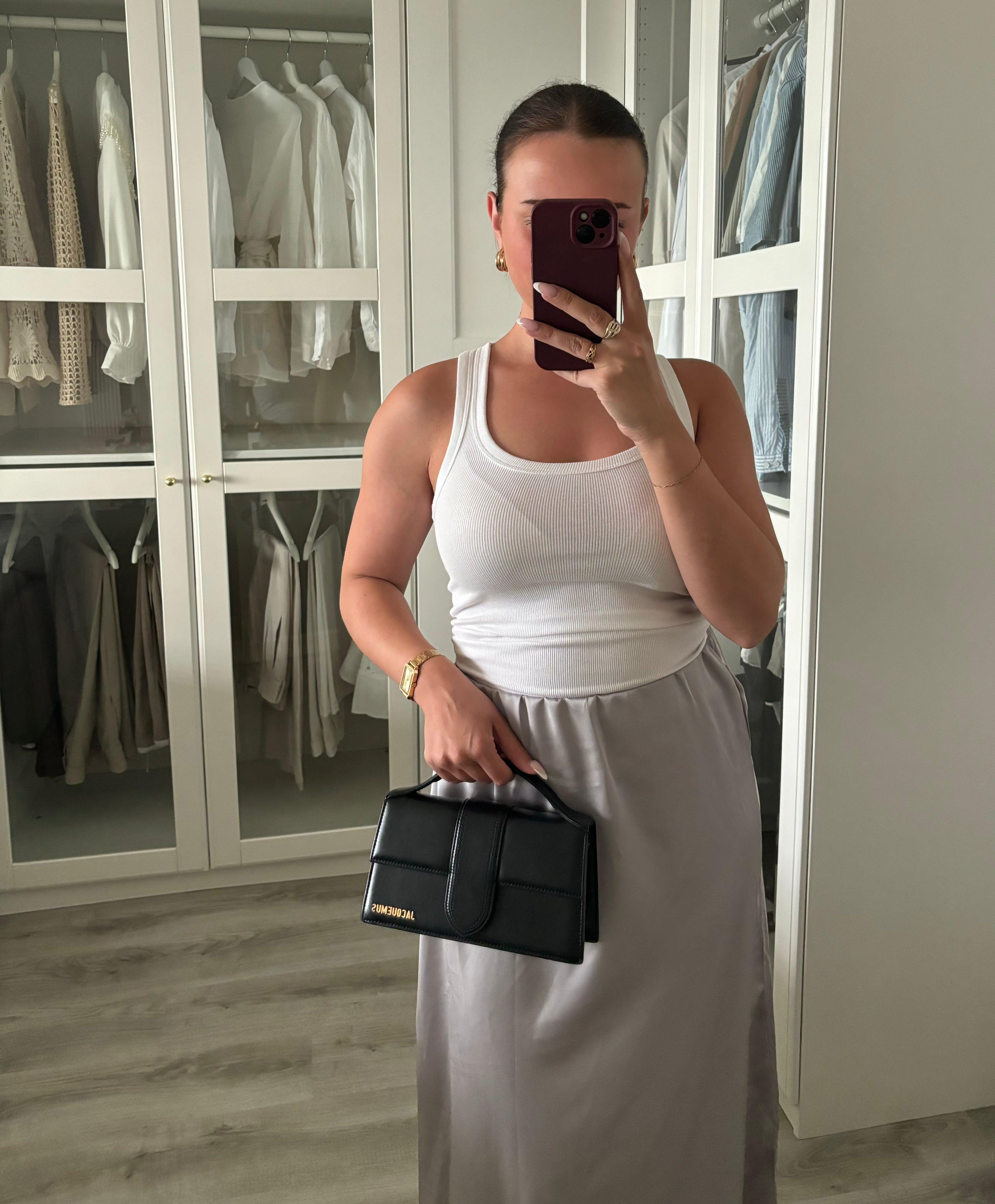 Jupe satinée taille S/M